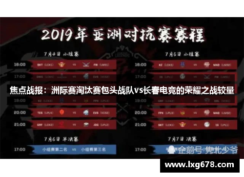 焦点战报：洲际赛淘汰赛包头战队vs长春电竞的荣耀之战较量